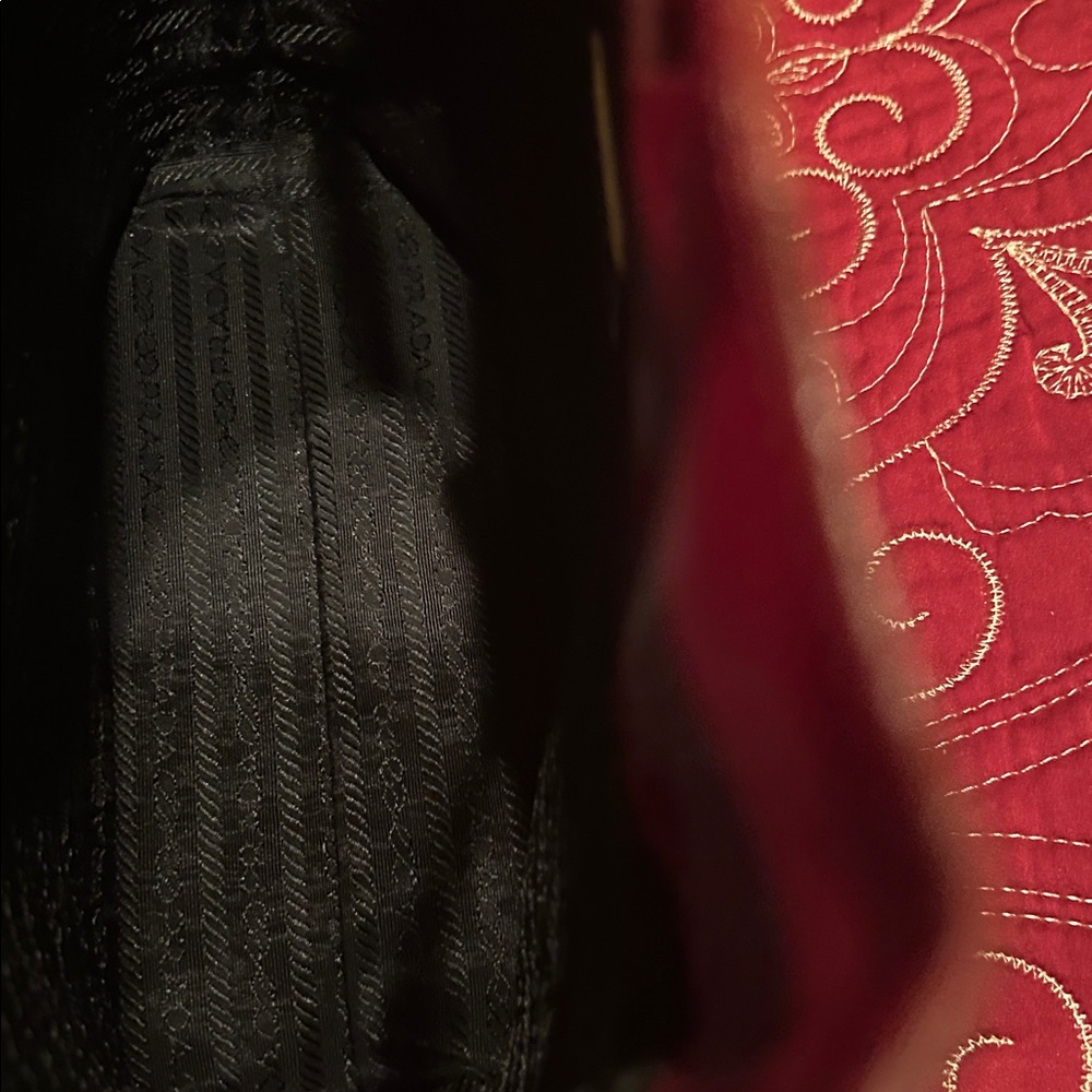 Prada Red Leather Tote Bag - Picture 9 of 13